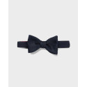 HUGO MEN'S BOW TIE WITH MICRO PATTERN - 50499018 - BLUE