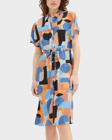 TOM TAILOR ΓΥΝΑΙΚΕΙΟ ΦΟΡΕΜΑ ΜΕ ΣΧΕΔΙΟ - 1036667-4316300