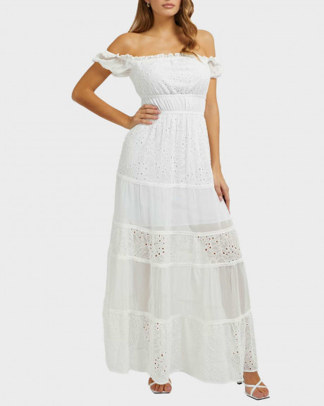 GUESS OUT-SHOULDER WOMEN'S DRESS - W3GK51WFDR2