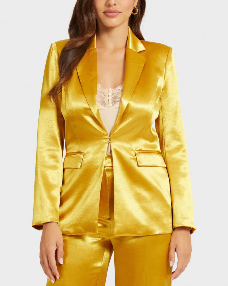 GUESS ΓΥΝΑΙΚΕΙΟ ΣΑΤΕΝ BLAZER - W2RN11WΕWΝ0