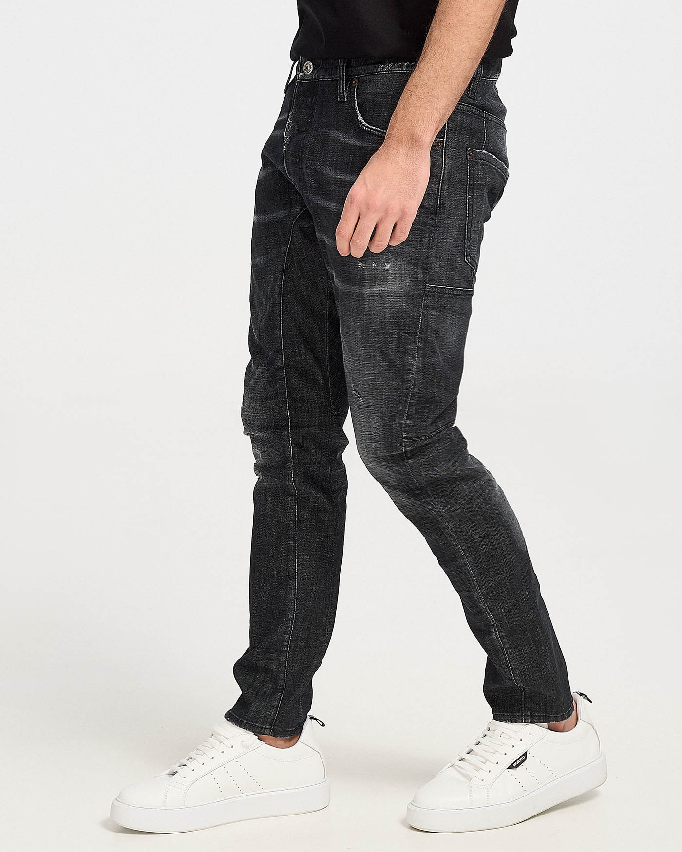 Mens Jeans Tidy Biker Jeans Dsquared Medium Easy Wash Tidy Biker Jeans