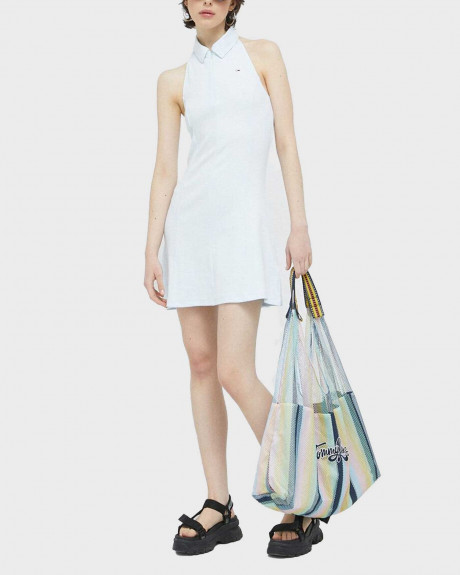 TOMMY JEANS ΓΥΝΑΙΚΕΙΟ ΦΟΡΕΜΑ HALTER-NECK - DW0DW15356