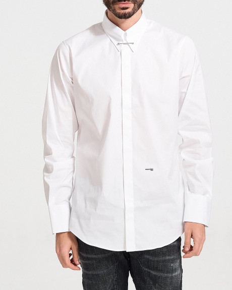 DSQUARED2 EASY SLIM PIN COLLAR ΑΝΔΡΙΚΟ ΠΟΥΚΑΜΙΣΟ - S74DM0709S44131