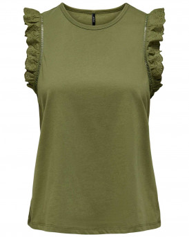 ONLY ΓΥΝΑΙΚΕΙΑ ΑΜΑΝΙΚΗ ΜΠΛΟΥΖΑ - CLOSED NECKLINE FEM KNIT CO100 - 15289579 - ΛΑΔΙ