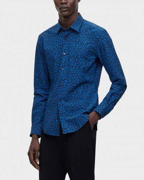 BOSS ΑΝΔΡΙΚΟ ΠΟΥΚΑΜΙΣΟ ΣΕ ΣΤΕΝΗ ΓΡΑΜΜΗ ROAN - 50483716 