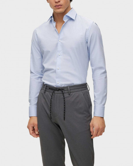 BOSS ΑΝΔΡΙΚΟ ΠΟΥΚΑΜΙΣΟ ΣΕ ΣΤΕΝΗ ΓΡΑΜΜΗ H-HANK - 50490012 