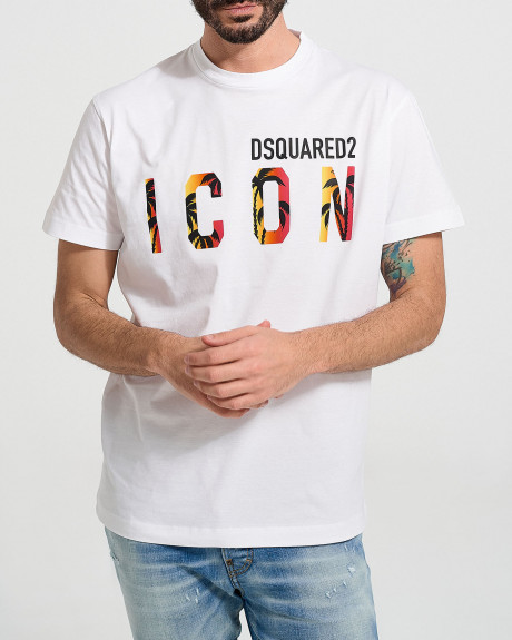 Dsquared2 MEN'S T-SHIRT Icon Sunset Cool Tee - S79GC0065S23009