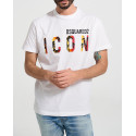 Dsquared2 MEN'S T-SHIRT Icon Sunset Cool Tee - S79GC0065S23009 - BLACK