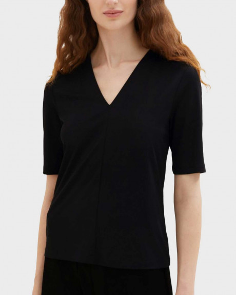 TOM TAILOR ΓΥΝΑΙΚΕΙΑ ΜΠΛΟΥΖΑ ΣΕ ΚΑΝΟΝΙΚΗ ΓΡΑΜΜΗ - 1036800