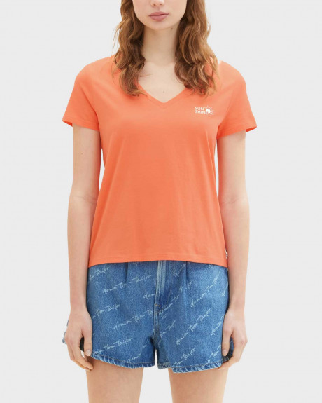 TOM TAILOR ΓΥΝΑΙΚΕΙΑ ΜΠΛΟΥΖΑ ΣΕ ΚΑΝΟΝΙΚΗ ΓΡΑΜΜΗ - 1036616