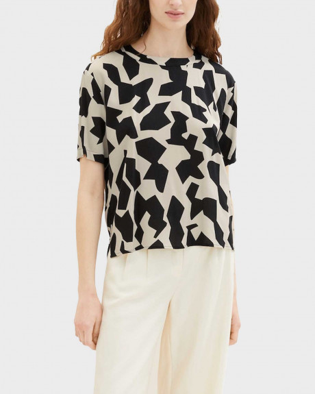 TOM TAILOR ΓΥΝΑΙΚΕΙΑ ΜΠΛΟΥΖΑ ΣΕ ΚΑΝΟΝΙΚΗ ΓΡΑΜΜΗ - 1037271