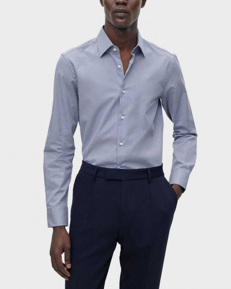 BOSS ΑΝΔΡΙΚΟ ΠΟΥΚΑΜΙΣΟ ΣΕ ΣΤΕΝΗ ΓΡΑΜΜΗ H-HANK - 50490290 