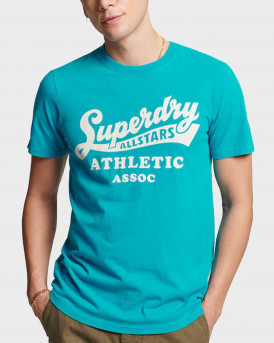 SUPERDRY ΑΝΔΡΙΚΗ ΜΠΛΟΥΖΑ ΣΕ ΚΑΝΟΝΙΚΗ ΕΦΑΡΜΟΓΗ 100% ΒΑΜΒΑΚΙ - M1011469A - ΤΥΡΚΟΥΑΖ