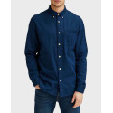 SELECTED MEN'S DENIM SHIRT - 16077358 - LIGHT BLUE