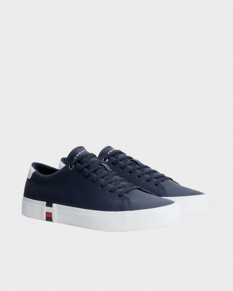 TOMMY HILFIGER ΑΝΔΡΙΚΑ SNEAKERS ΑΠΟ ΦΥΣΙΚΟ ΔΕΡΜΑ - FM0FM04589