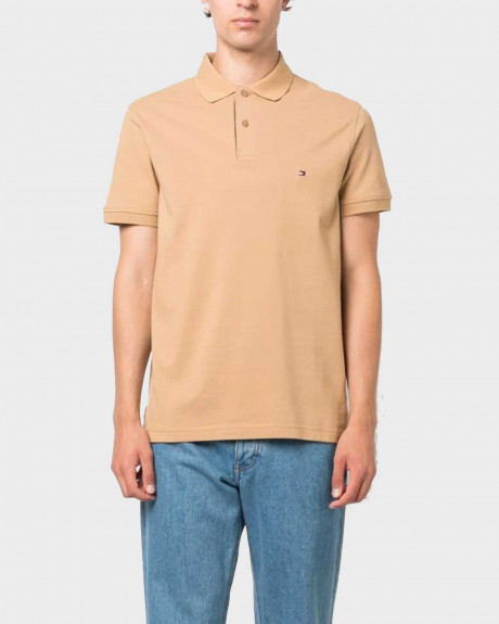 TOMMY HILFIGER ΑΝΔΡΙΚΗ ΠΟΛΟ ΜΠΛΟΥΖΑ ΚΑΝΟΝΙΚΗ ΓΡΑΜΜΗ 100% ΒΑΜΒΑΚΙ - MW0MW31684