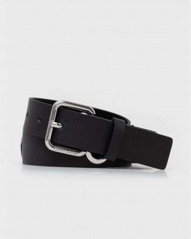 TOMMY HILFIGER WOMEN'S BELT 100% LEATHER - AW0AW15112 - BLACK