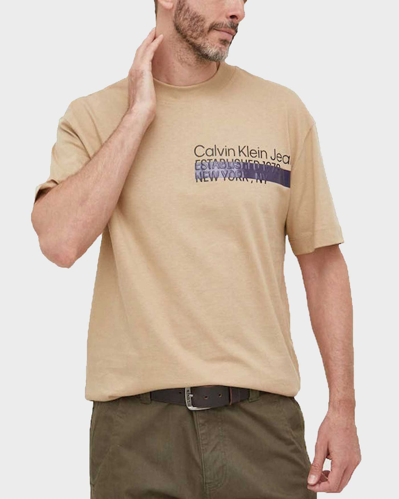 CALVIN KLEIN MEN'S T-SHIRT REGULAR FIT 100% COTTON J30J323522