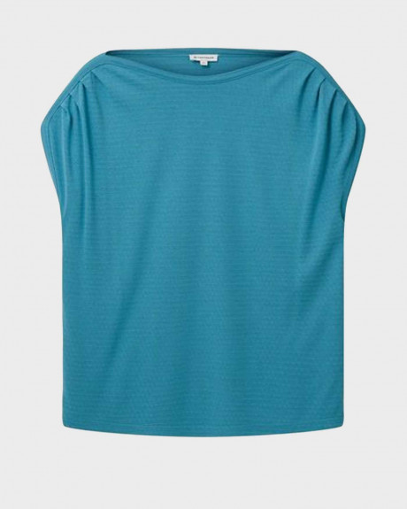 TOM TAILOR ΓΥΝΑΙΚΕΙΑ ΜΠΛΟΥΖΑ ΣΕ ΚΑΝΟΝΙΚΗ ΓΡΑΜΜΗ - 1036894