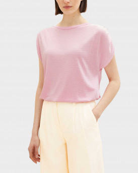 TOM TAILOR ΓΥΝΑΙΚΕΙΑ ΜΠΛΟΥΖΑ ΣΕ ΚΑΝΟΝΙΚΗ ΓΡΑΜΜΗ - 1036894 - ΡΟΖ