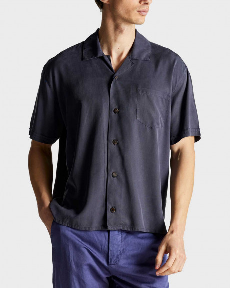 DIRTY LAUNDRY MEN'S SHIRT LOOSE FIT 100% LYOCELL - DLMS08S23