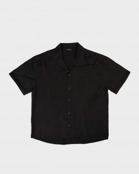 DIRTY LAUNDRY MEN'S SHIRT LOOSE FIT 100% LYOCELL - DLMS08S23 - BLACK