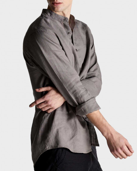 DIRTY LAUNDRY MEN'S SHIRT REGULAR FIT 100% LINEN - DLMS0321S