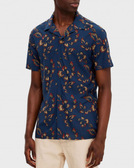 SELECTED ΑΝΔΡΙΚΟ ΠΟΥΚΑΜΙΣΟ - 16083565 - ΜΠΛΕ