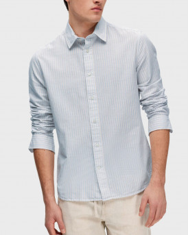 SELECTED ΑΝΔΡΙΚΟ ΠΟΥΚΑΜΙΣΟ - 16089539 - ΜΠΛΕ