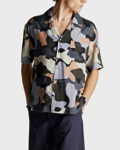 DIRTY LAUNDRY ΑΝΔΡΙΚΟ Καλοκαιρινο Πουκάμισο σε Χαλαρη Γραμμη - DLMS16S23