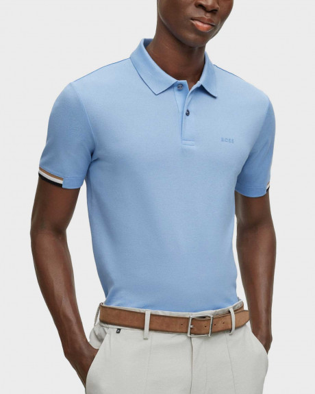 BOSS MEN'S POLO SHIRT REGULAR FIT 100% COTTON PARLAY - 50467113 
