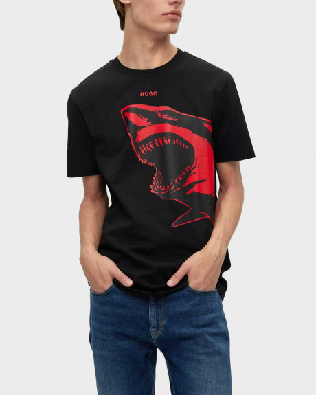 HUGO ΑΝΔΡΙΚΗ ΜΠΛΟΥΖΑ ΚΑΝΟΝΙΚΗ ΓΡΑΜΜΗ 100% ΒΑΜΒΑΚΙ DARMOLEJO - 50493058 