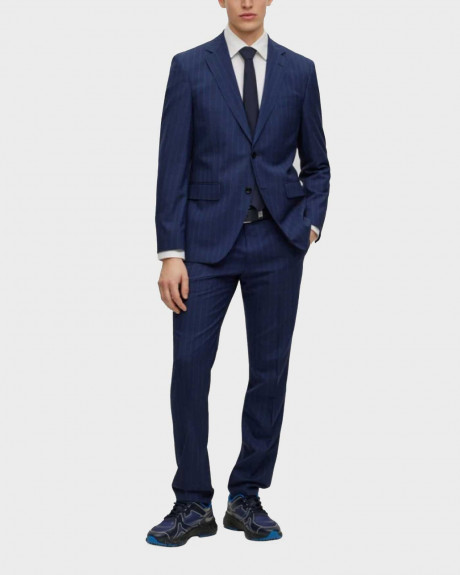 BOSS ΑΝΔΡΙΚΟ ΚΟΣΤΟΥΜΙ ΚΑΝΟΝΙΚΗ ΓΡΑΜΜΗ 100% ΠΑΡΘΕΝΟ ΜΑΛΛΙ 2PCS H-JACKSON - 50497186 