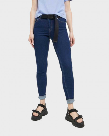 TOMMY JEANS ΓΥΝΑΙΚΕΙΟ JEAN ΠΑΝΤΕΛΟΝΙ SKINNY ΓΡΑΜΜΗ ΒΑΜΒΑΚΙ/SPANDEX - DW0DW16008