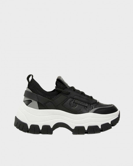 GUESS ΓΥΝΑΙΚΕΙΑ SNEAKERS ΚΑΝΟΝΙΚΗ ΓΡΑΜΜΗ ΟΙΚΟΛΟΓΙΚΟ ΔΕΡΜΑ - FL8BYDSML12