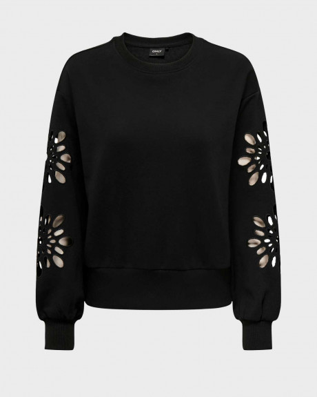 ONLY ΓΥΝΑΙΚΕΙΟ ΦΟΥΤΕΡ ΚΑΝΟΝΙΚΗ ΓΡΑΜΜΗ ΜΕ ΔΙΑΤΡΙΤΑ ΣΧΕΔΙΑ ΣΤΑ ΜΑΝΙΚΙΑ - 15303920