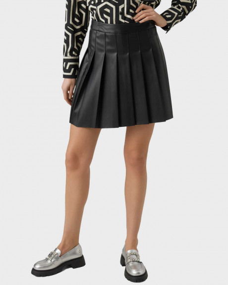 VERO MODA ΓΥΝΑΙΚΕΙΑ ΦΟΥΣΤΑ FAUX LEATHER ΚΑΝΟΝΙΚΗ ΓΡΑΜΜΗ - 10295554