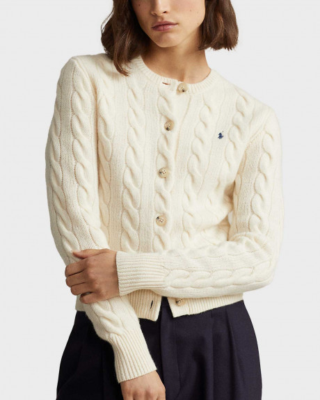 POLO RALPH LAUREN ΓΥΝΑΙΚΕΙΑ ΖΑΚΕΤΑ ΠΛΕΚΤΗ ΜΕ ΚΟΥΜΠΙΑ - 211910443003