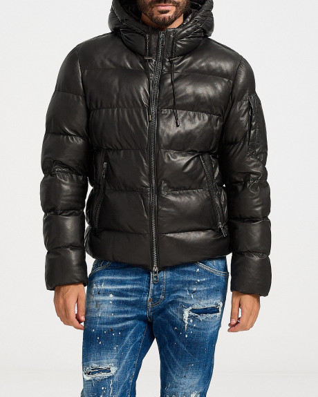 MILESTONE ΑΝΔΡΙΚΟ ΜΠΟΥΦΑΝ ΔΕΡΜΑΤΙΝΟ ΜΕ ΚΟΥΚΟΥΛΑ - 331040 60290 SAFI