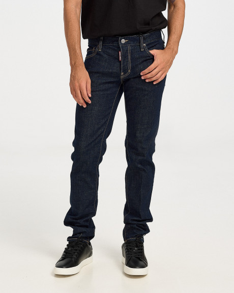 DSQUARED2 ΑΝΔΡΙΚΟ ΠΑΝΤΕΛΟΝΙ ΤΖΗΝ ΣΤΕΝΗ ΓΡΑΜΜΗ STRAIGHT-LEG DENIM - S74LB1385S30664