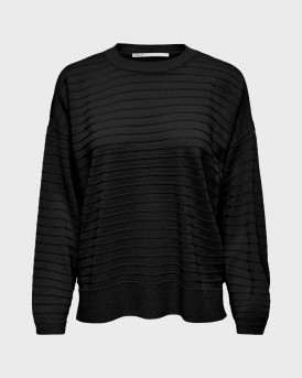 ONLY WOMEN'S KNITTED PULLOVER - 15294505 - BLACK
