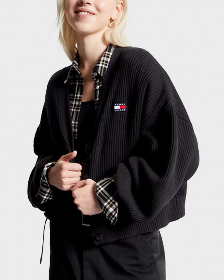 TOMMY HILFIGER ΓΥΝΑΙΚΕΙΑ ΖΑΚΕΤΑ ΧΑΛΑΡΗ ΓΡΑΜΜΗ 100% ΟΡΓΑΝΙΚΟ ΒΑΜΒΑΚΙ - DW0DW16531