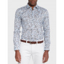 HUGO MEN'S SHIRT WITH PATTERN SLIM FIT - 50495085  - LIGHT BLUE