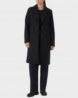 VERO MODA WOMEN'S COAT REGULAR FIT WITH TWO BUTTONS - 10289791 - BLACK