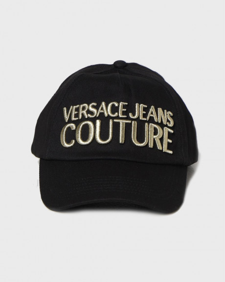 VERSACE MEN'S JOCKEY HAT WITH EMBROIDERED LOGO - 74YAZK10ZG010