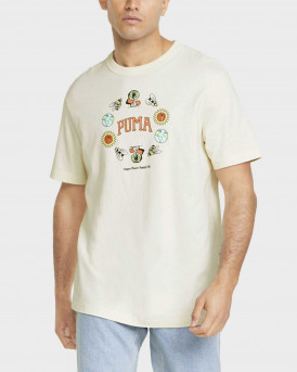 Puma Ανδρικό T-shirt με Logo - 533673 - ΜΠΕΖ