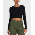 ONLY WOMEN'S CROPPED POULLOVER - 15306048 - BLACK