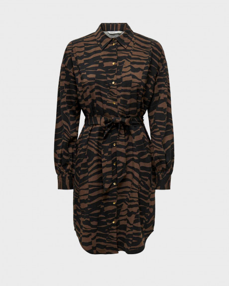 ONLY ΓΥΝΑΙΚΕΙΟ ΦΟΡΕΜΑ ΚΑΝΟΝΙΚΗ ΓΡΑΜΜΗ ΜΕ ΖΕΒRΑ PRINT - 15304886