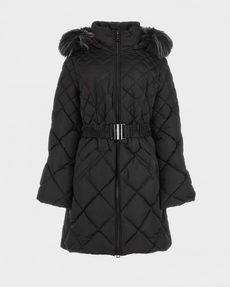 GUESS ΓΥΝΑΙΚΕΙΟ ΜΑΚΡΥ ΜΠΟΥΦΑΝ ΜΕ ΠΟΥΠΟΥΛΑ ΚΑΙ ΨΗΛΟ ΓΙΑΚΑ - W3BL36WEX52