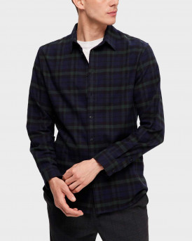 SELECTED WOMEN'S SHIRT REGULAR FIT WITH COLLAR - 16091358 - BLUE